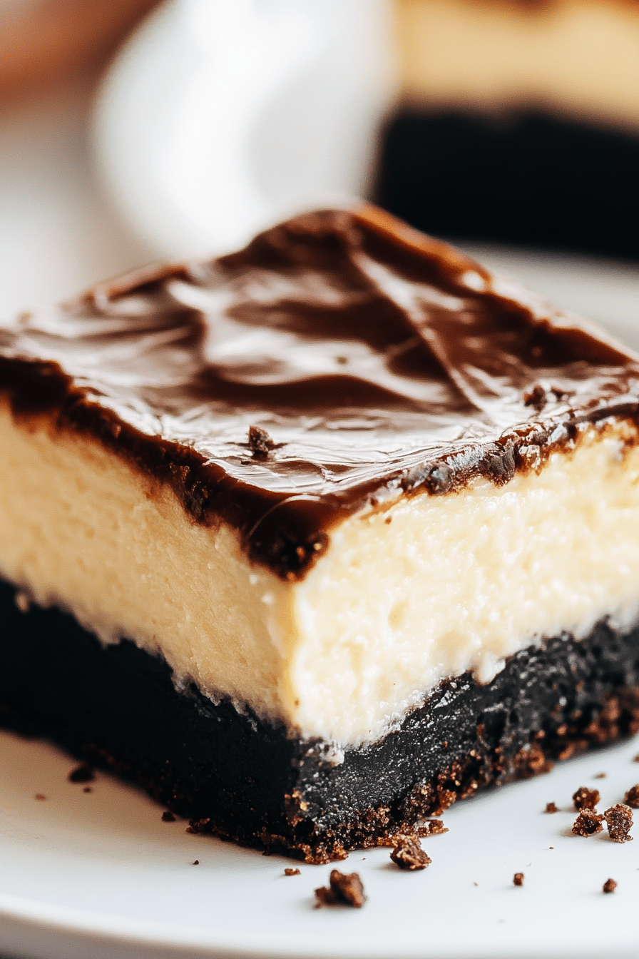 Baileys Cheesecake Bars final dish beautifully presented and ready to serve