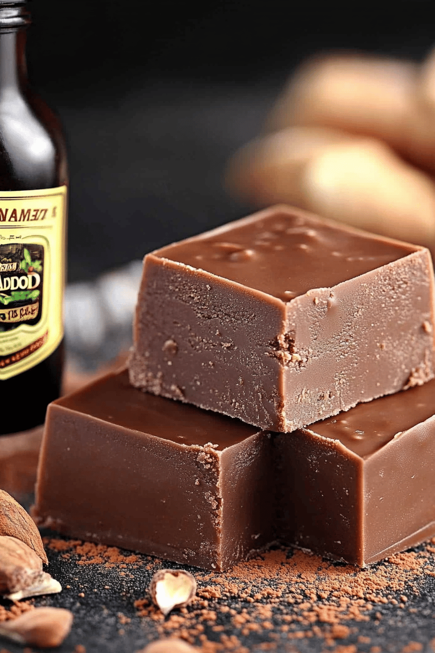 Baileys Fudge Recipe ingredients organized and measured on kitchen counter