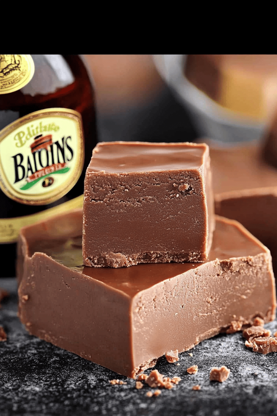 Baileys Fudge Recipe final dish beautifully presented and ready to serve