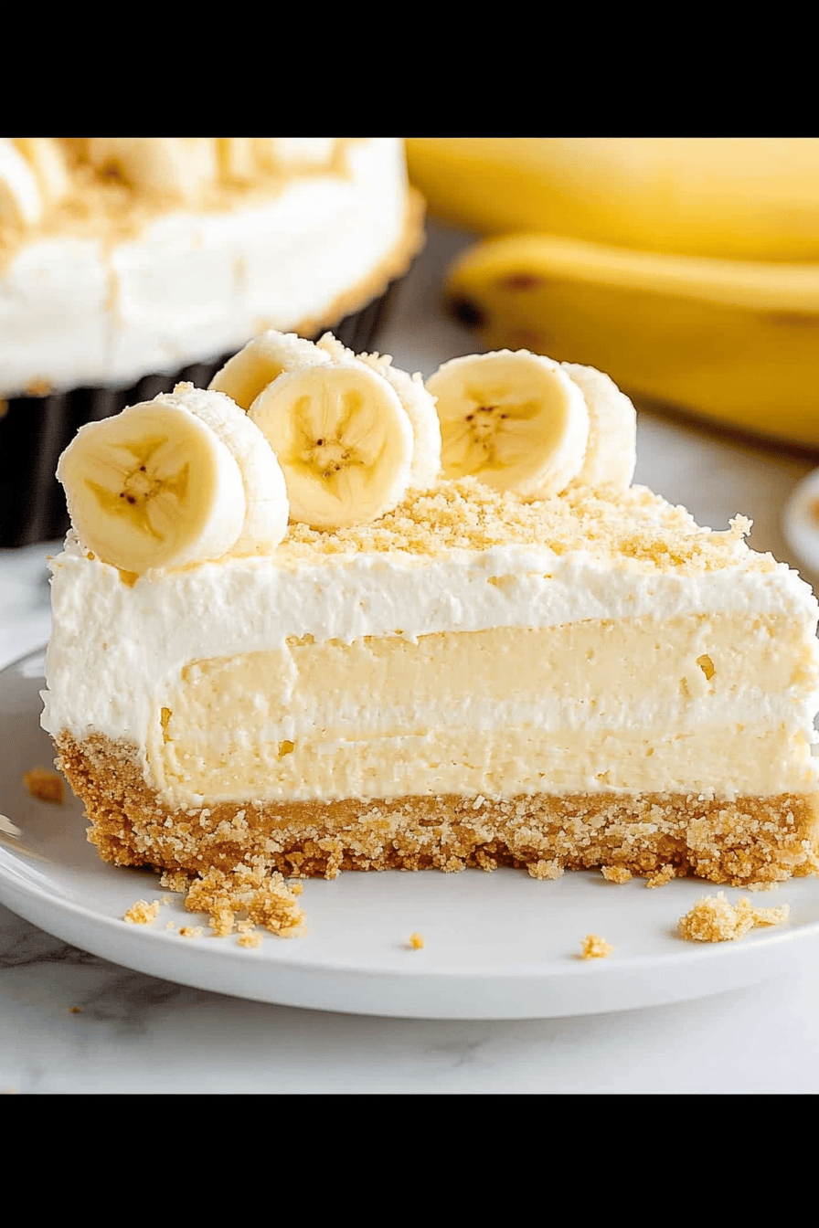 Banana Cream Cheesecake ingredients organized and measured on kitchen counter