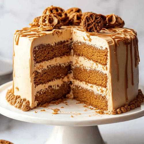 Biscoff Cookie Butter Cake