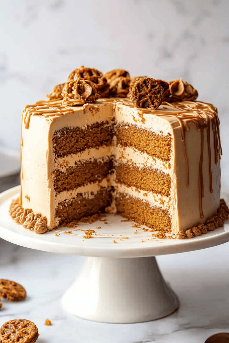 Biscoff Cookie Butter Cake