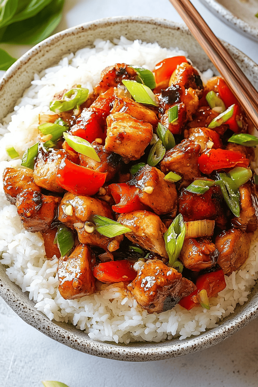 Black Pepper Chicken final dish beautifully presented and ready to serve