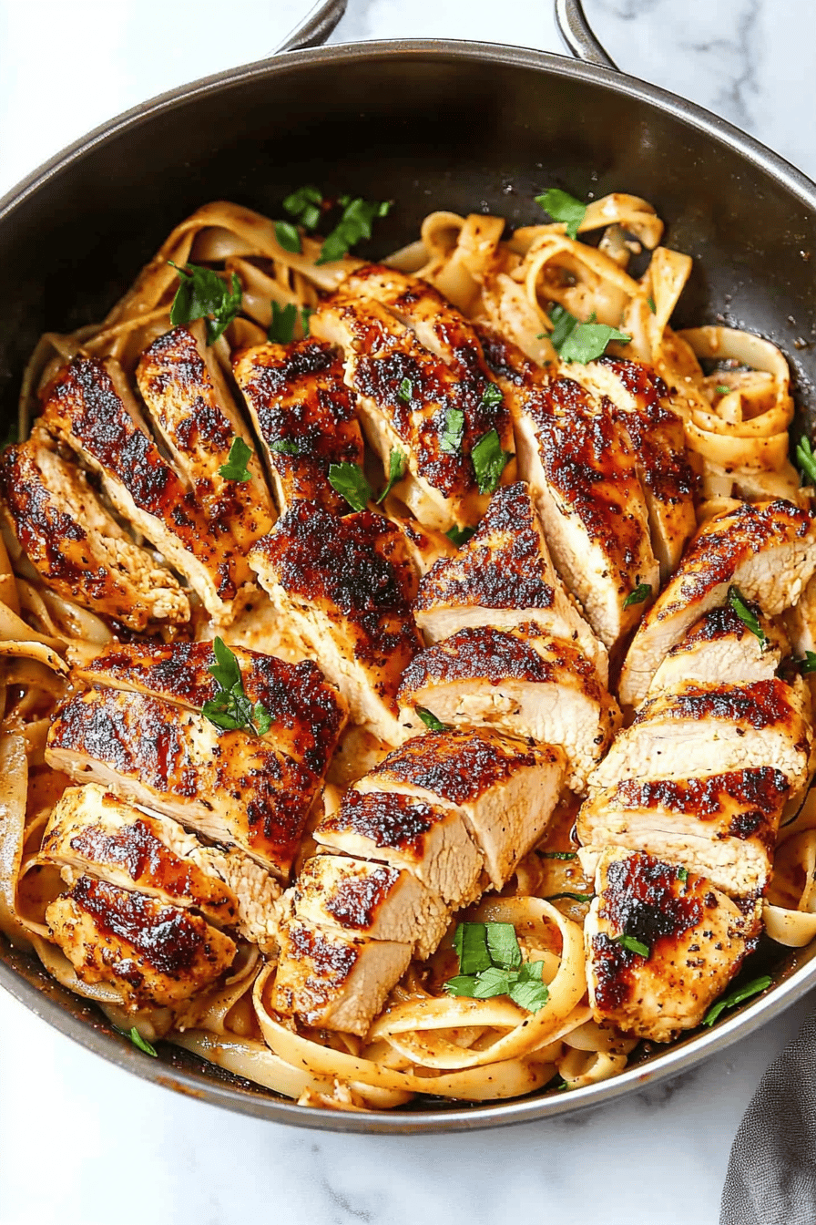 Blackened Chicken Recipe final dish beautifully presented and ready to serve