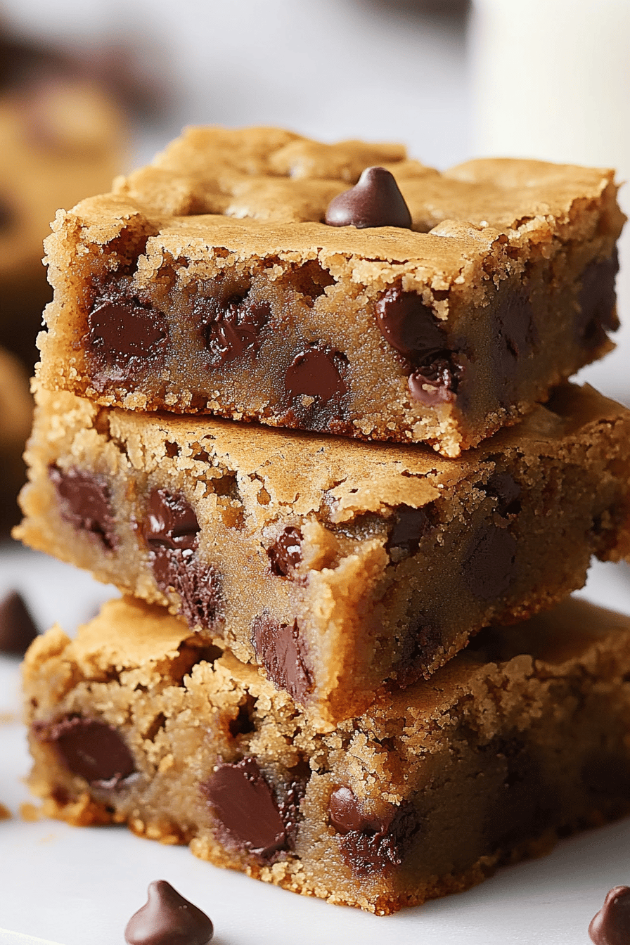 Blondie Recipe slice on plate showing perfect texture and swirl pattern