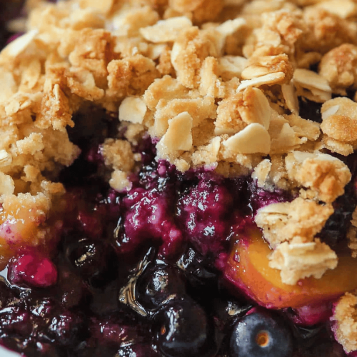 Blueberry-Peach Crisp