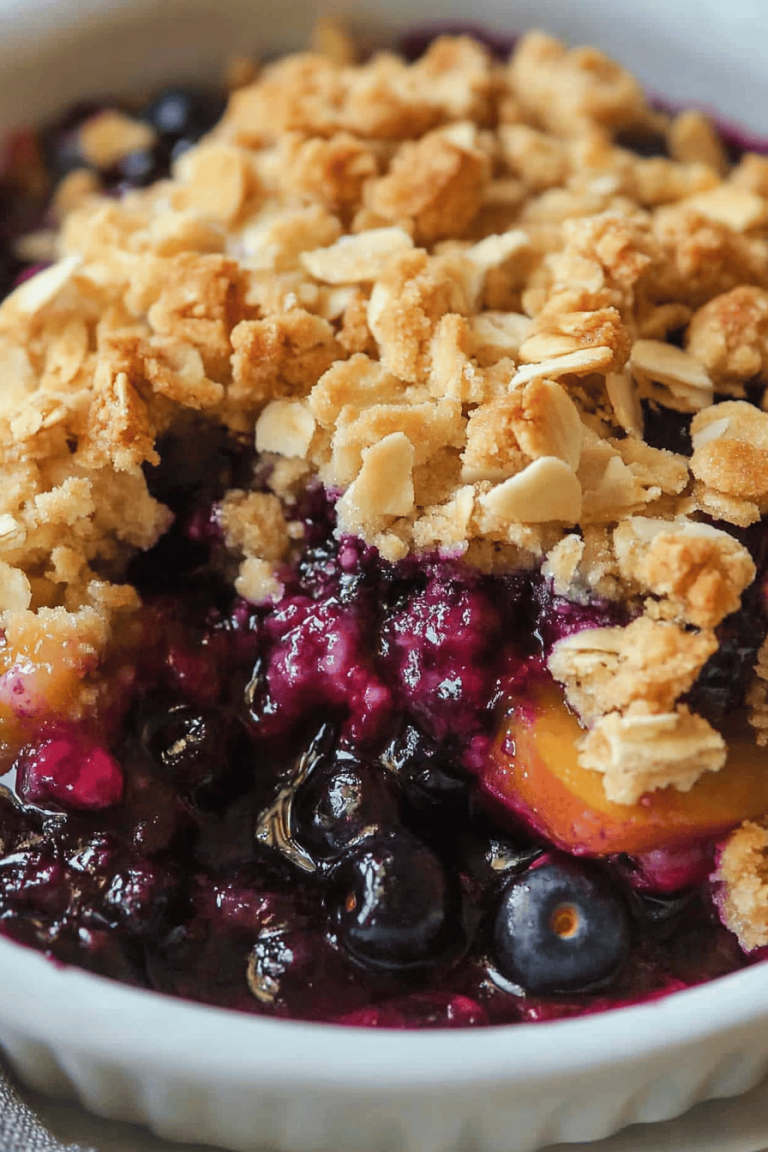 Blueberry-Peach Crisp