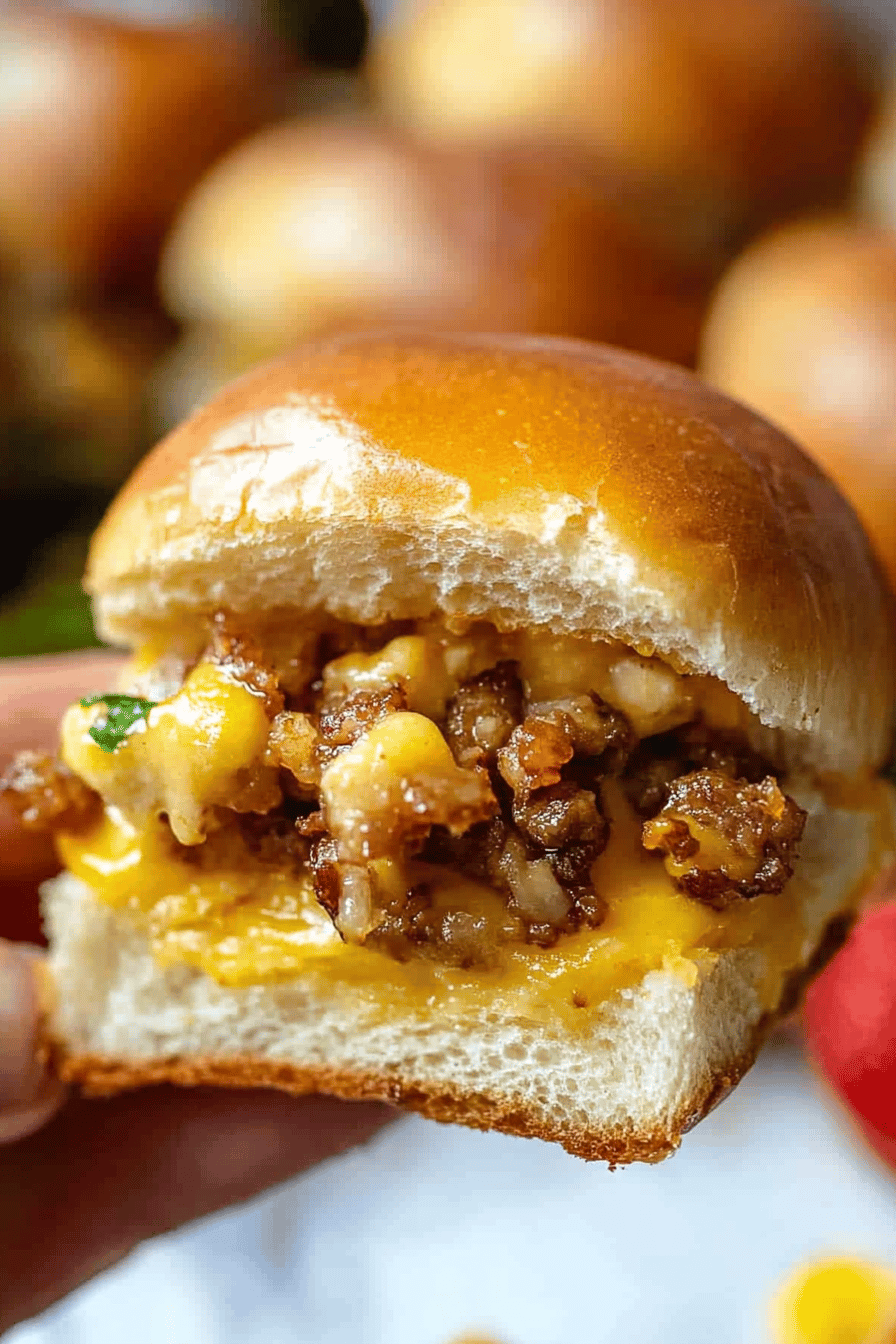 Breakfast Sliders Recipe ingredients organized and measured on kitchen counter