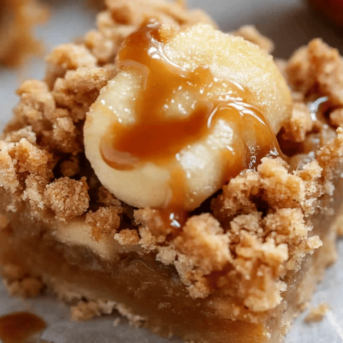 Caramel Apple Crumb Bars