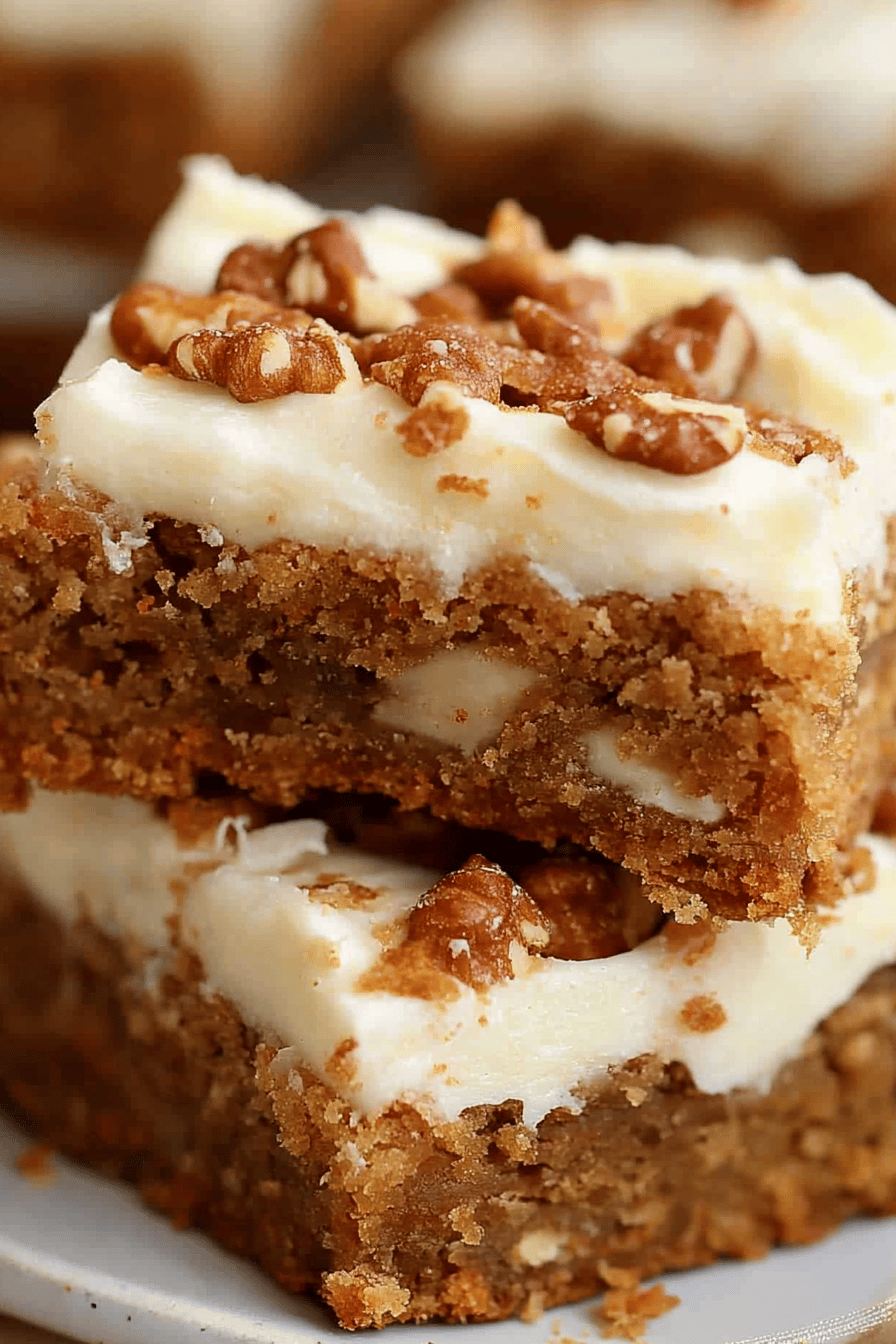 Carrot Cake Bars ingredients organized and measured on kitchen counter