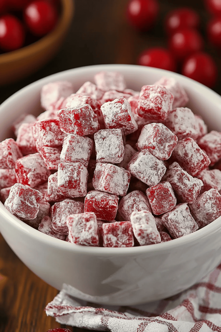 Cherry Cheesecake Puppy Chow