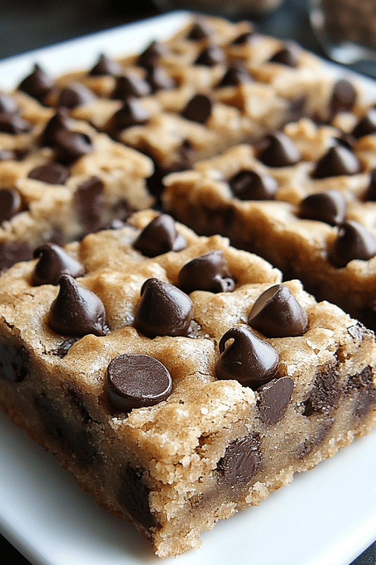 Chewy Chocolate Chip Cookie Bars