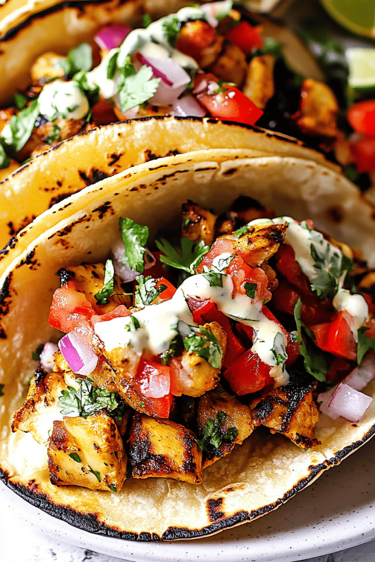 Chili Lime Chicken Tacos