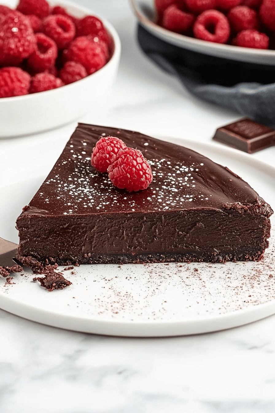 Chocolate Torte Baking final dish beautifully presented and ready to serve
