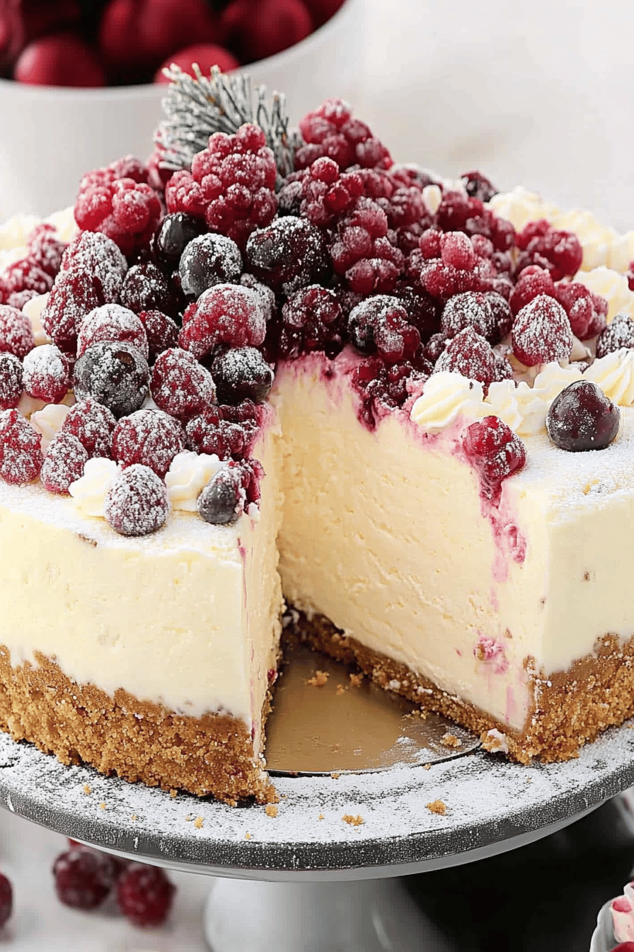 Christmas Cheesecake Recipes ingredients organized and measured on kitchen counter