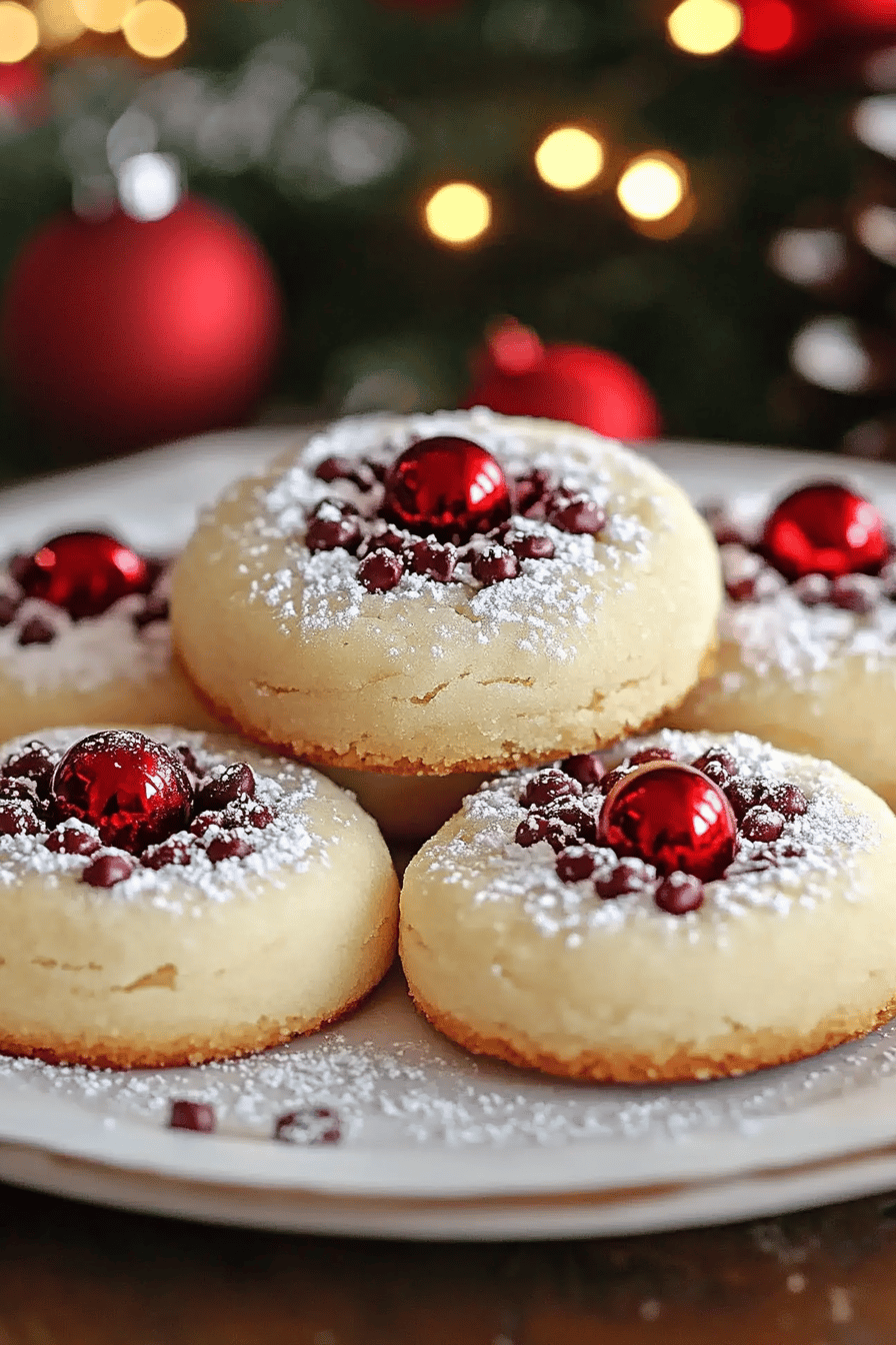 Christmas Shortbread Cookies ingredients organized and measured on kitchen counter
