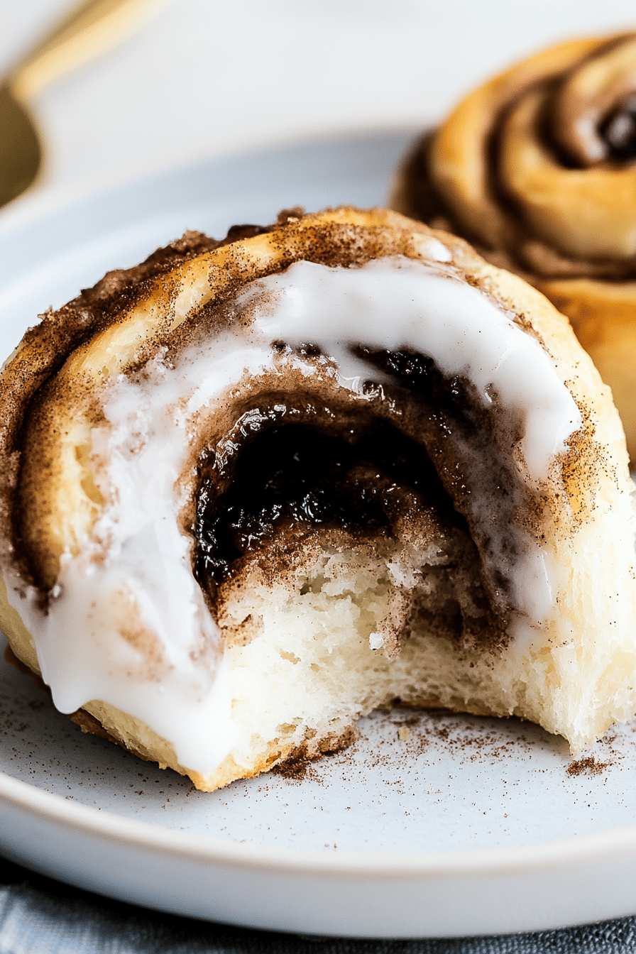 Cinnamon Rolls Recipe ingredients organized and measured on kitchen counter