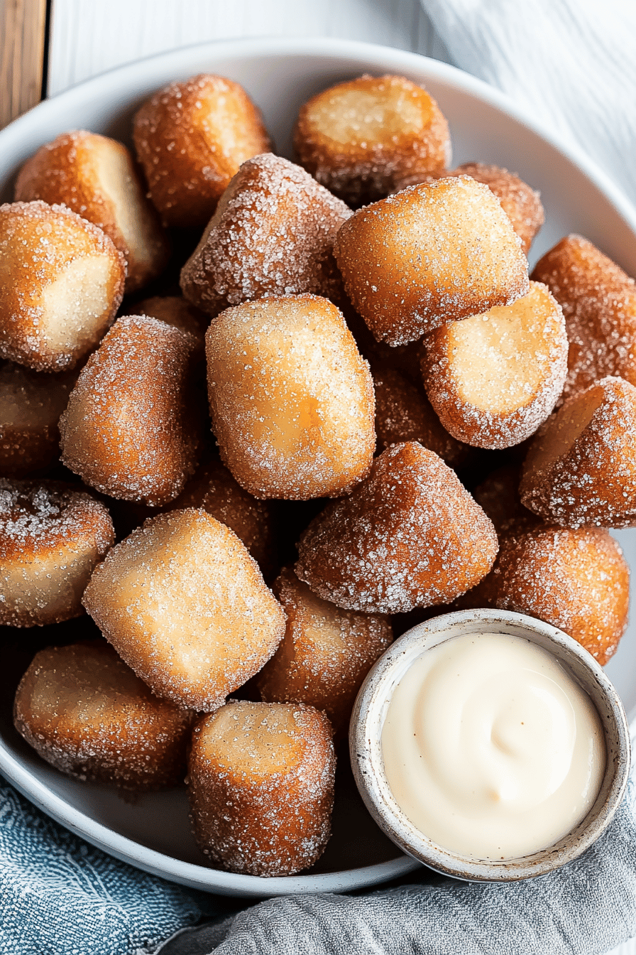 Cinnamon Sugar Pretzel Bites final dish beautifully presented and ready to serve