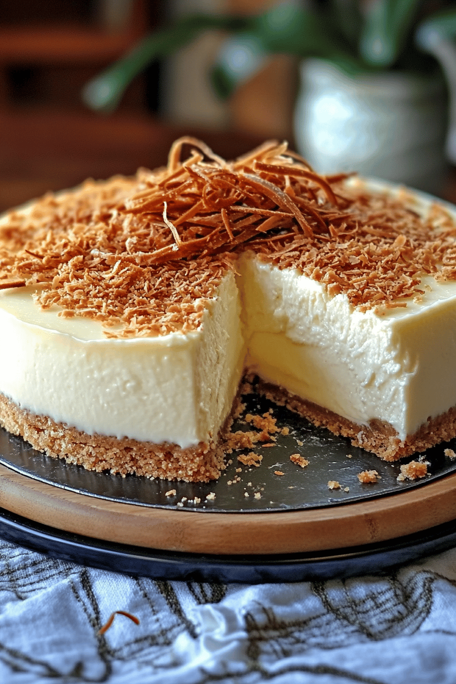 Coconut Cheesecake Recipe ingredients organized and measured on kitchen counter