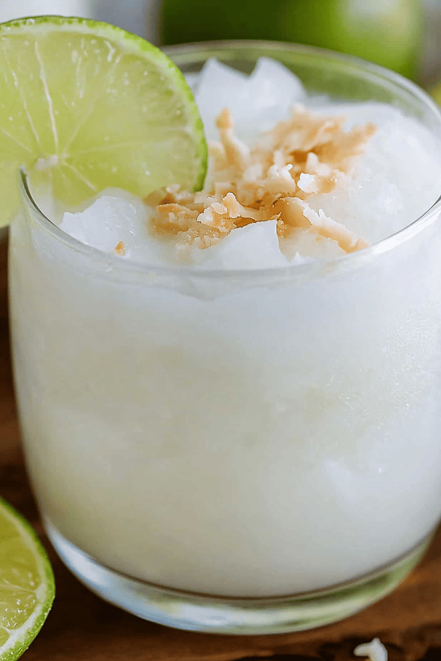 Coconut Margarita Recipe final dish beautifully presented and ready to serve
