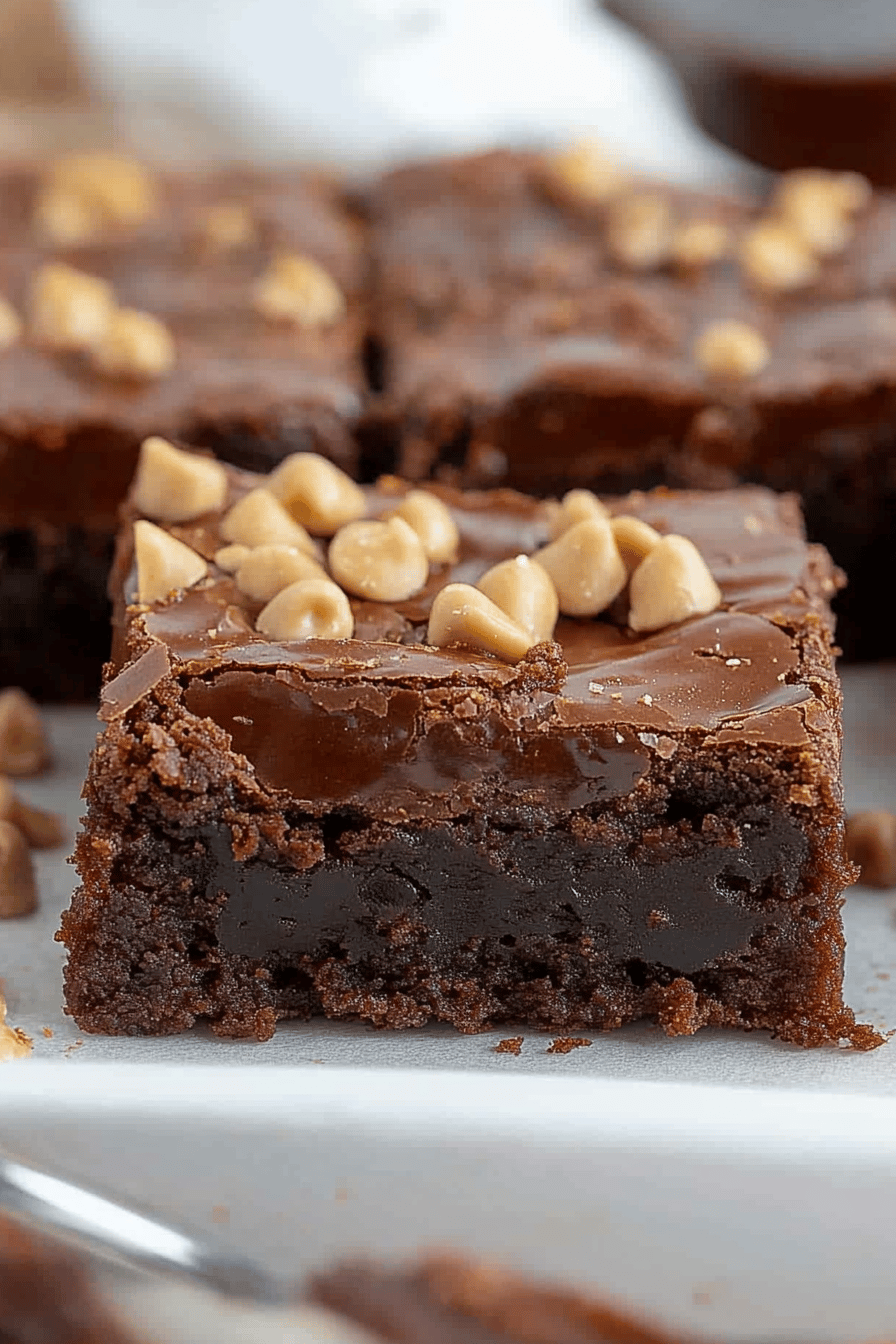 Coffee Brownies final dish beautifully presented and ready to serve