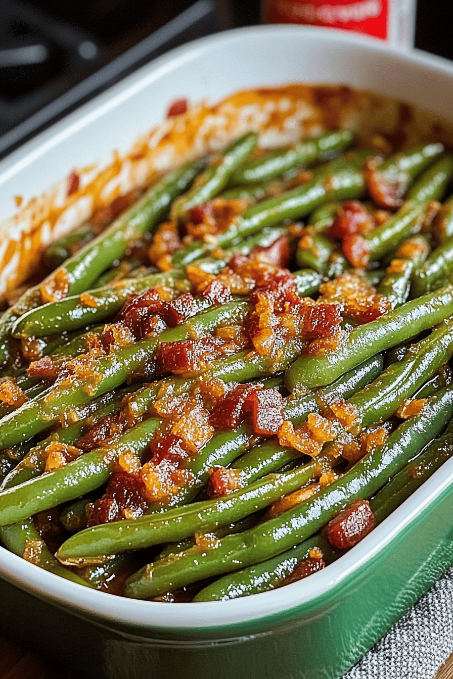 Crack Green Beans Recipe final dish beautifully presented and ready to serve