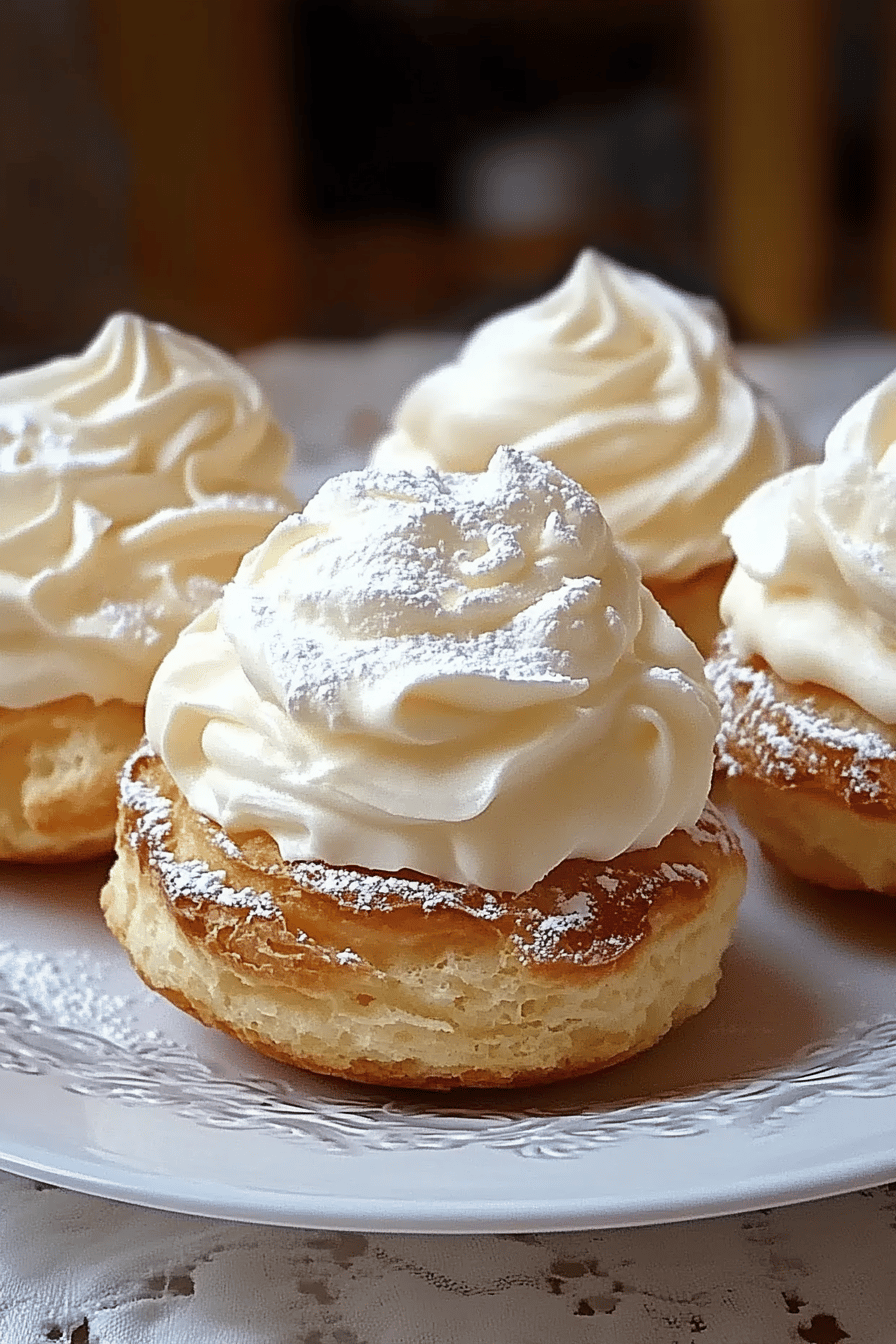 Cream Puffs Secrets final dish beautifully presented and ready to serve