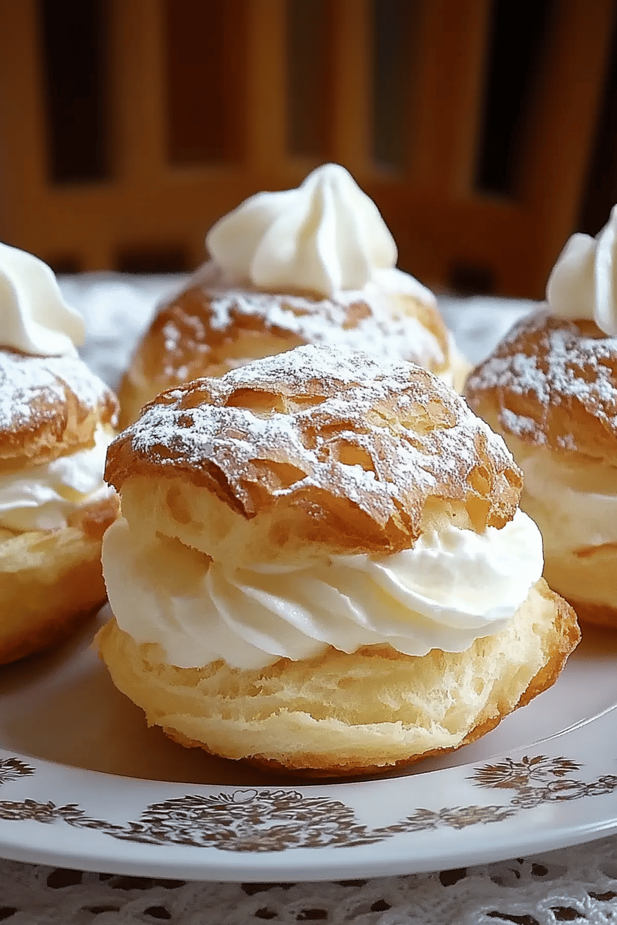 Cream Puffs Secrets ingredients organized and measured on kitchen counter