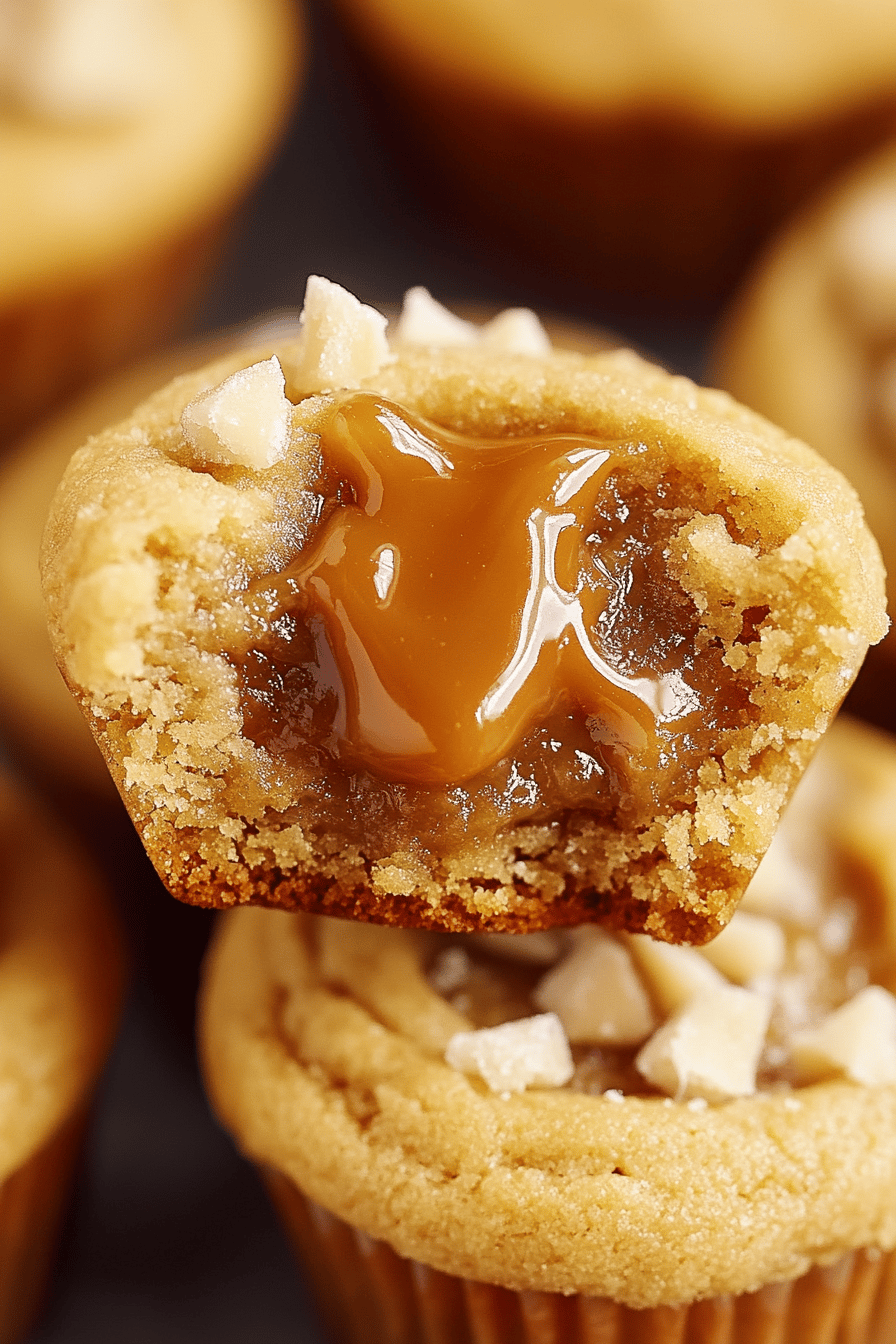 Dulce de Leche Cookie Cups final dish beautifully presented and ready to serve