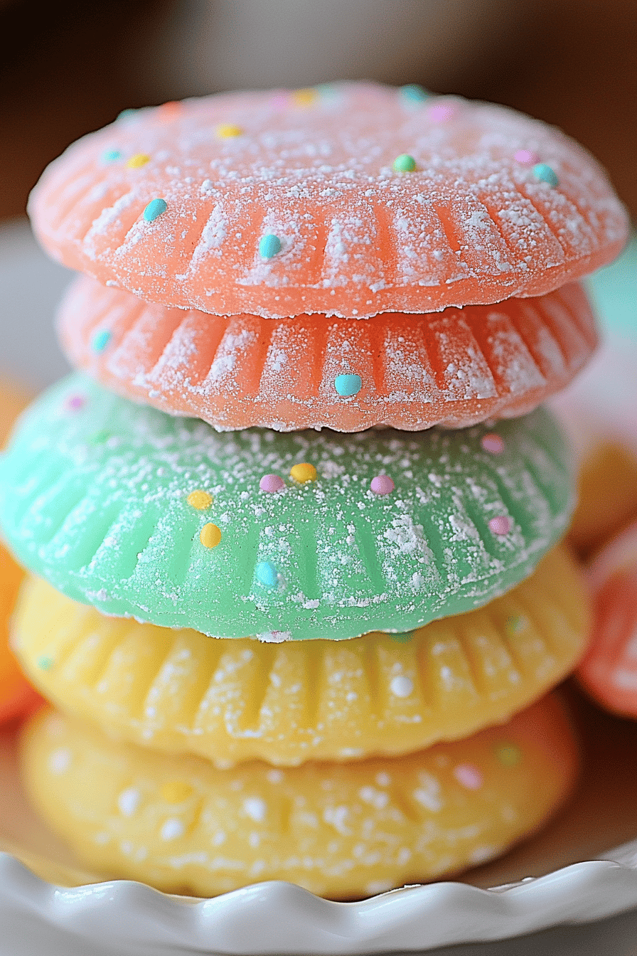 Easter Jello Cookies final dish beautifully presented and ready to serve