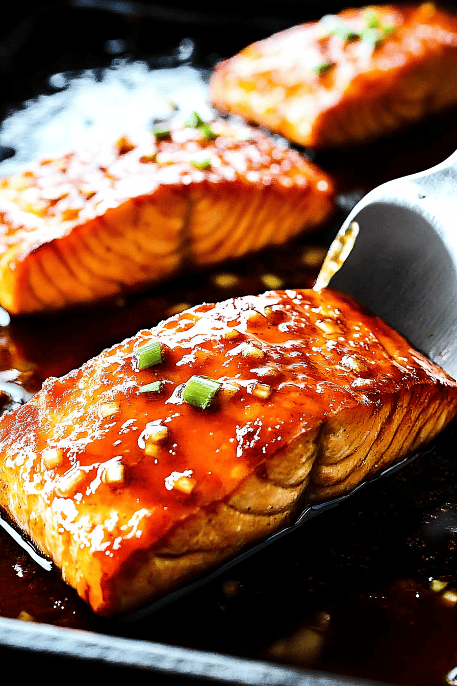 Firecracker Salmon Recipe final dish beautifully presented and ready to serve