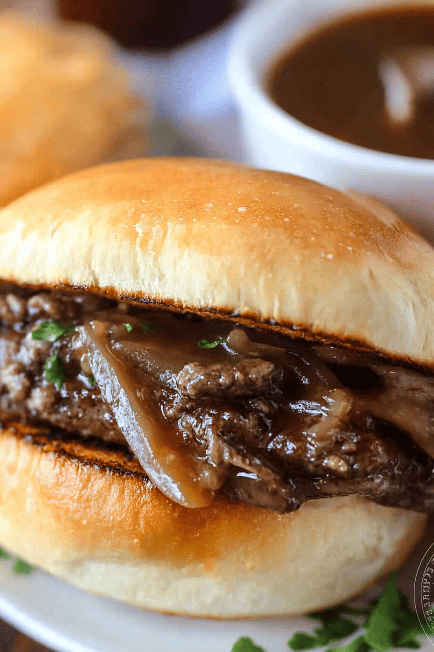 French Dip Sandwich Recipe final dish beautifully presented and ready to serve