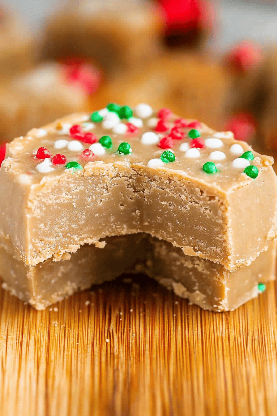 Gingerbread Fudge Recipe final dish beautifully presented and ready to serve