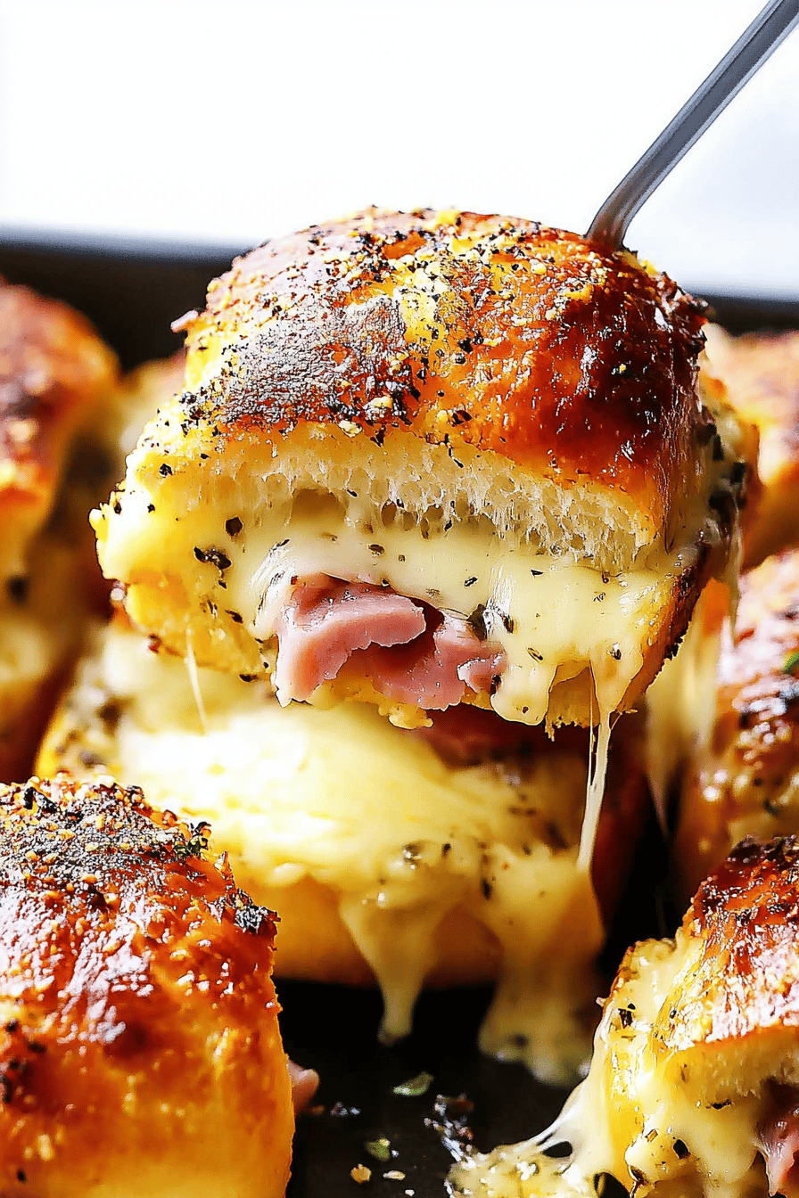 Ham and Cheese Sliders final dish beautifully presented and ready to serve