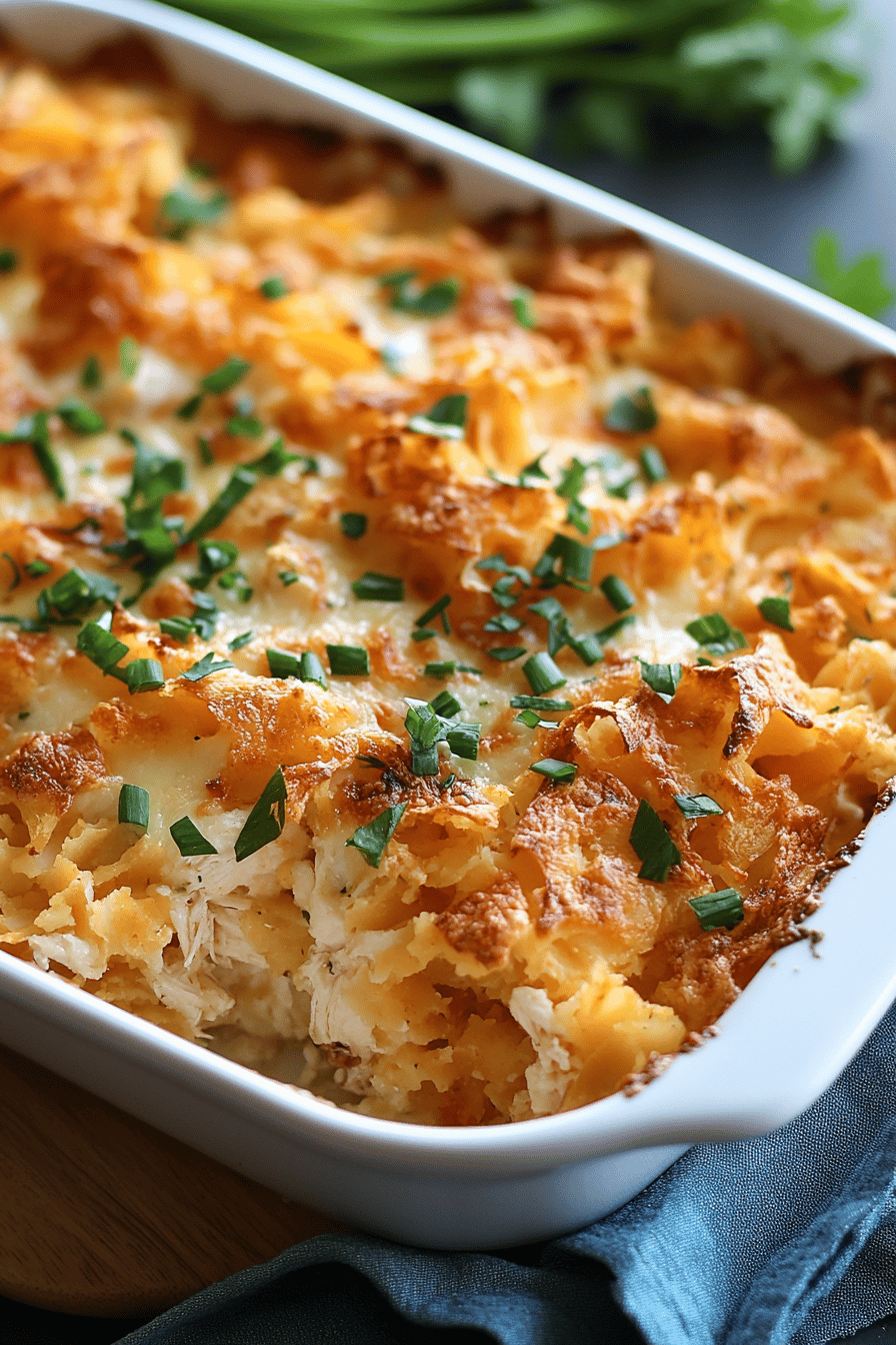 Hashbrown Chicken Casserole Tips final dish beautifully presented and ready to serve