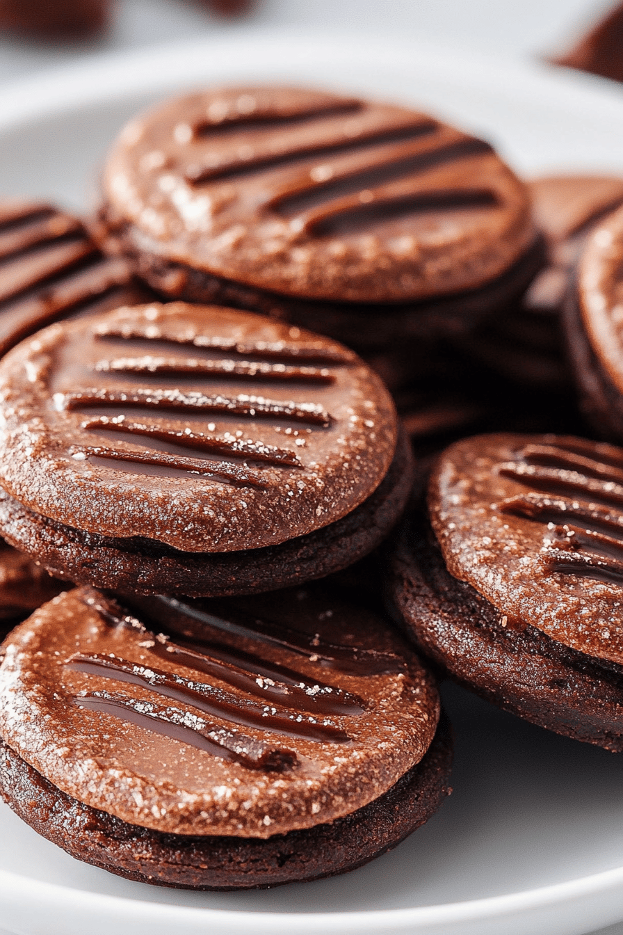Homemade Fudge Rounds final dish beautifully presented and ready to serve