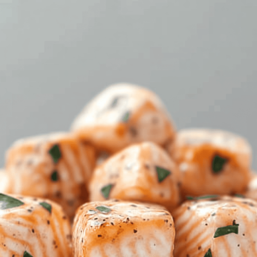 Honey Garlic Salmon Bites