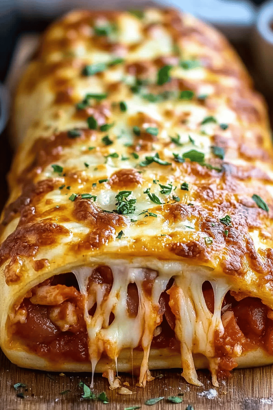 Italian Stromboli Recipe ingredients organized and measured on kitchen counter