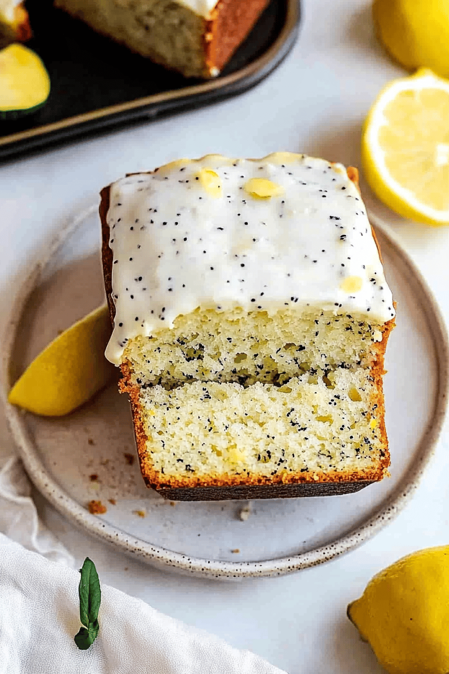 Lemon Poppy Seed Zucchini Bread