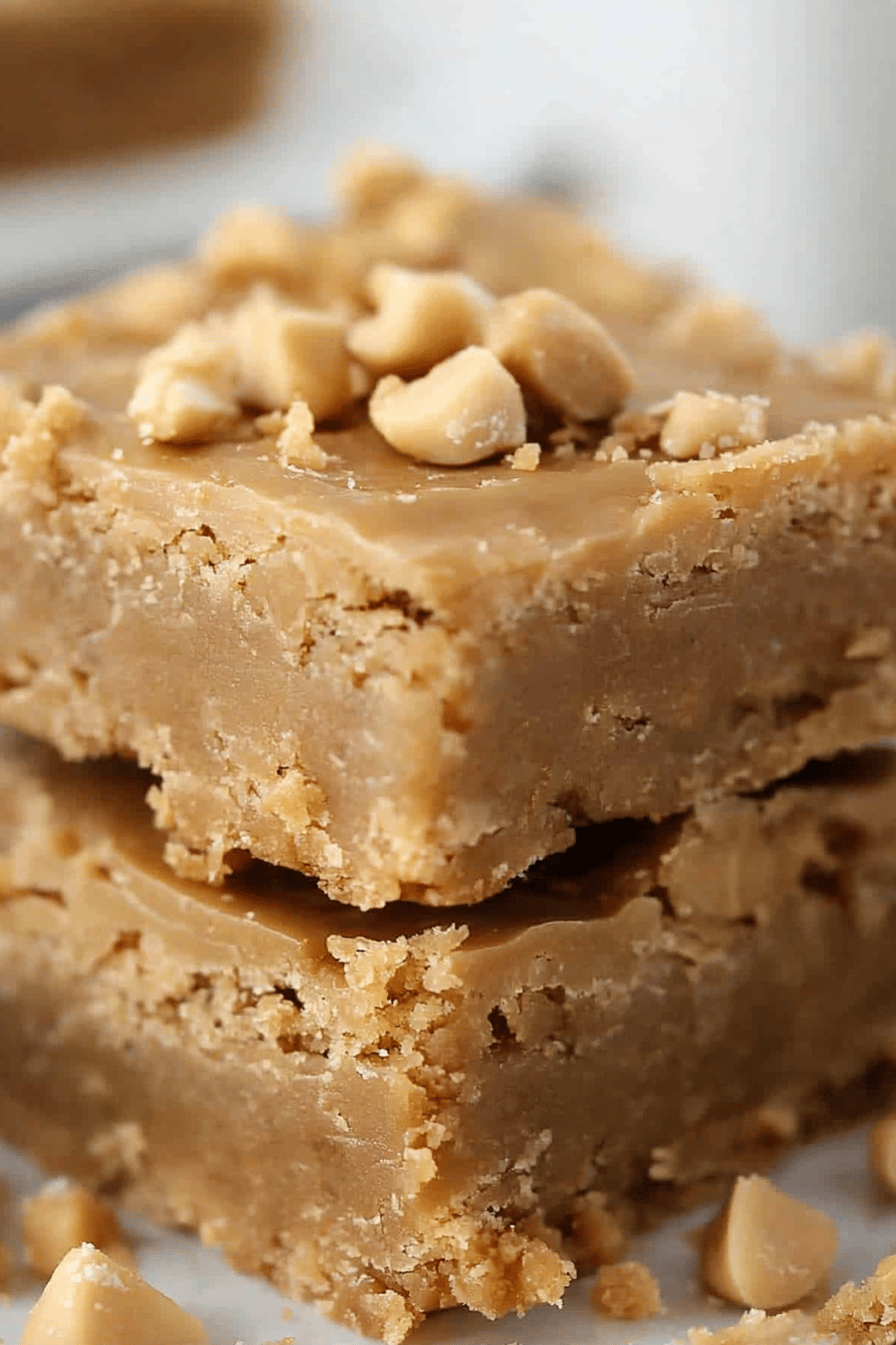 Maple Peanut Butter Bars final dish beautifully presented and ready to serve
