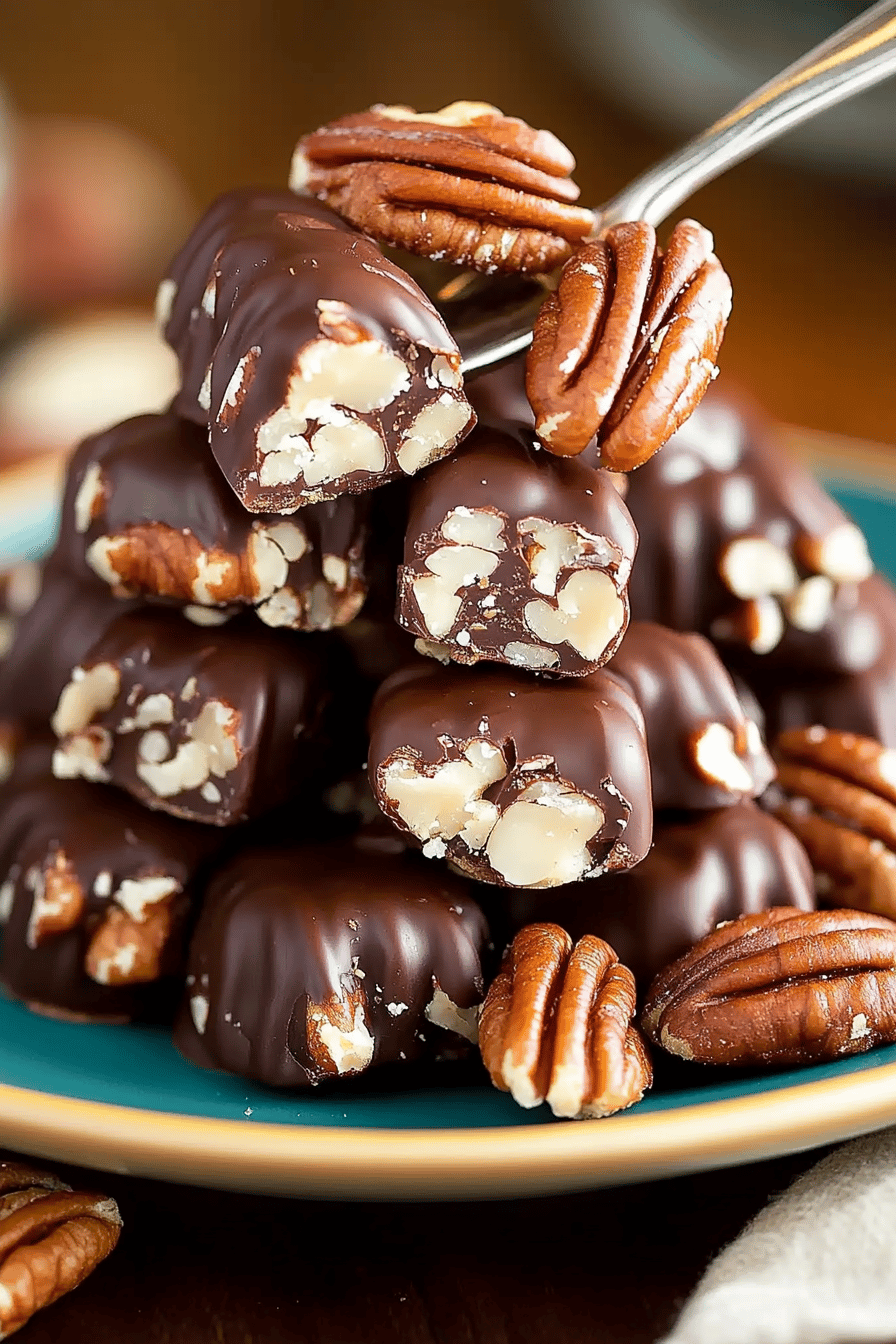 New Orleans Pecan Clusters final dish beautifully presented and ready to serve