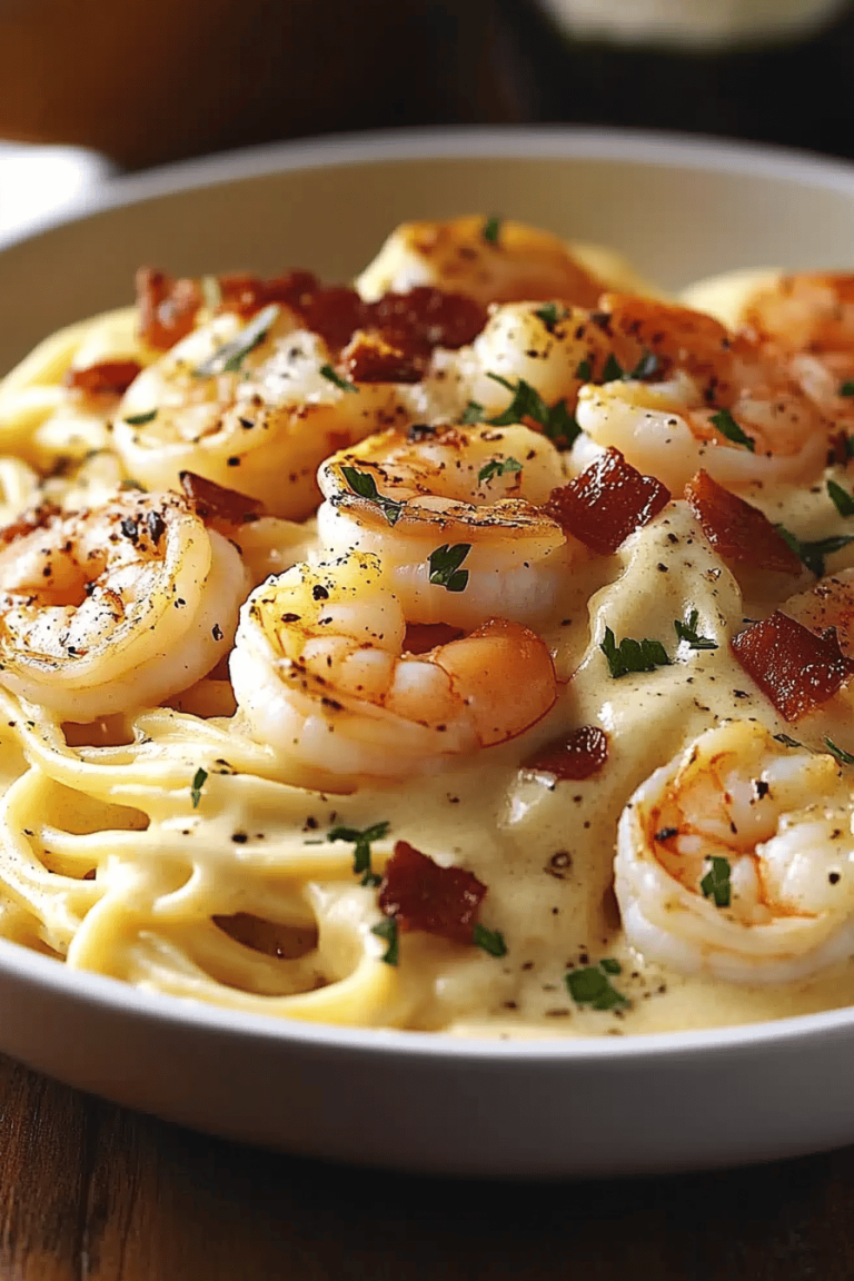 Olive Garden Chicken and Shrimp Carbonara Recipe