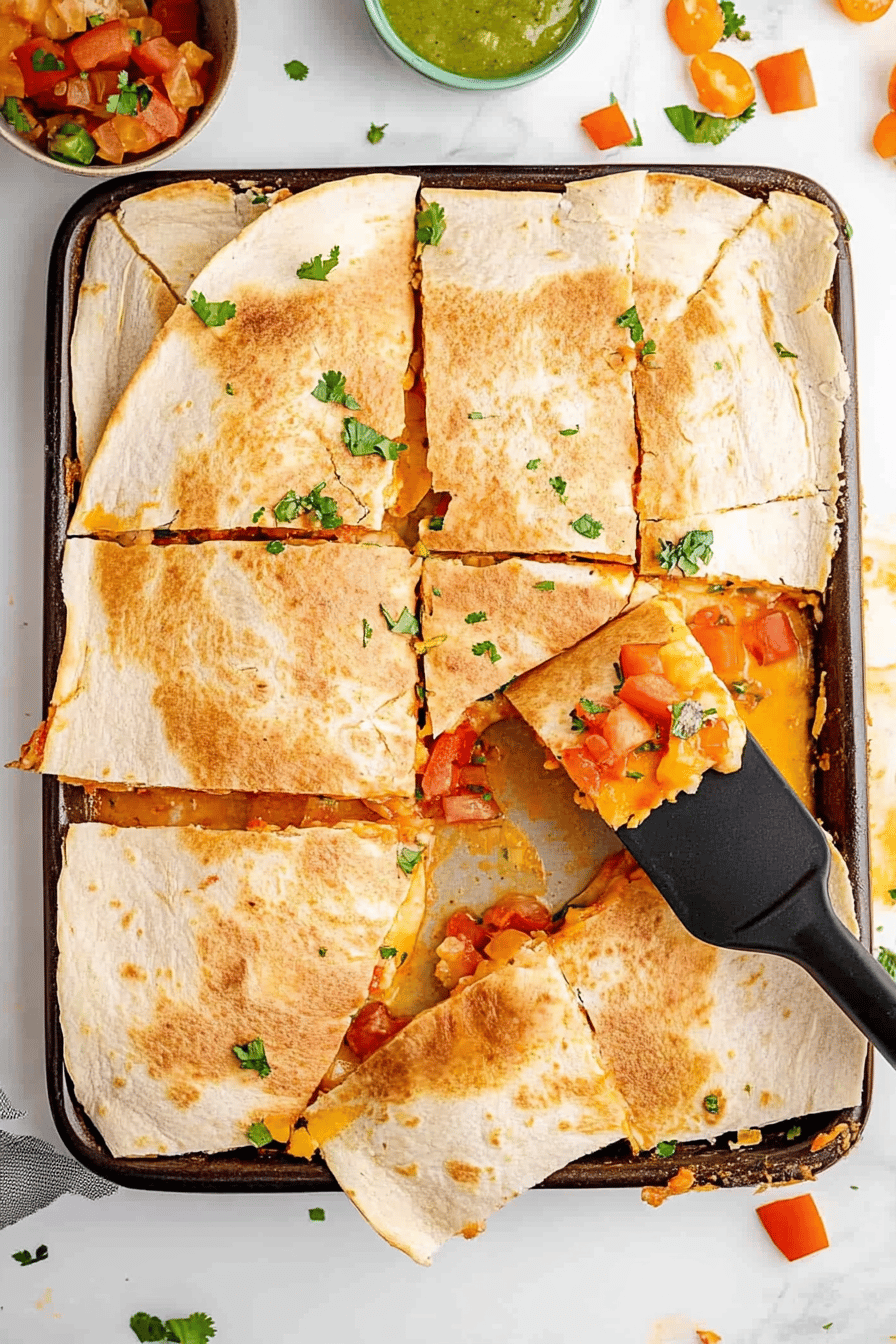 Oven Quesadillas final dish beautifully presented and ready to serve