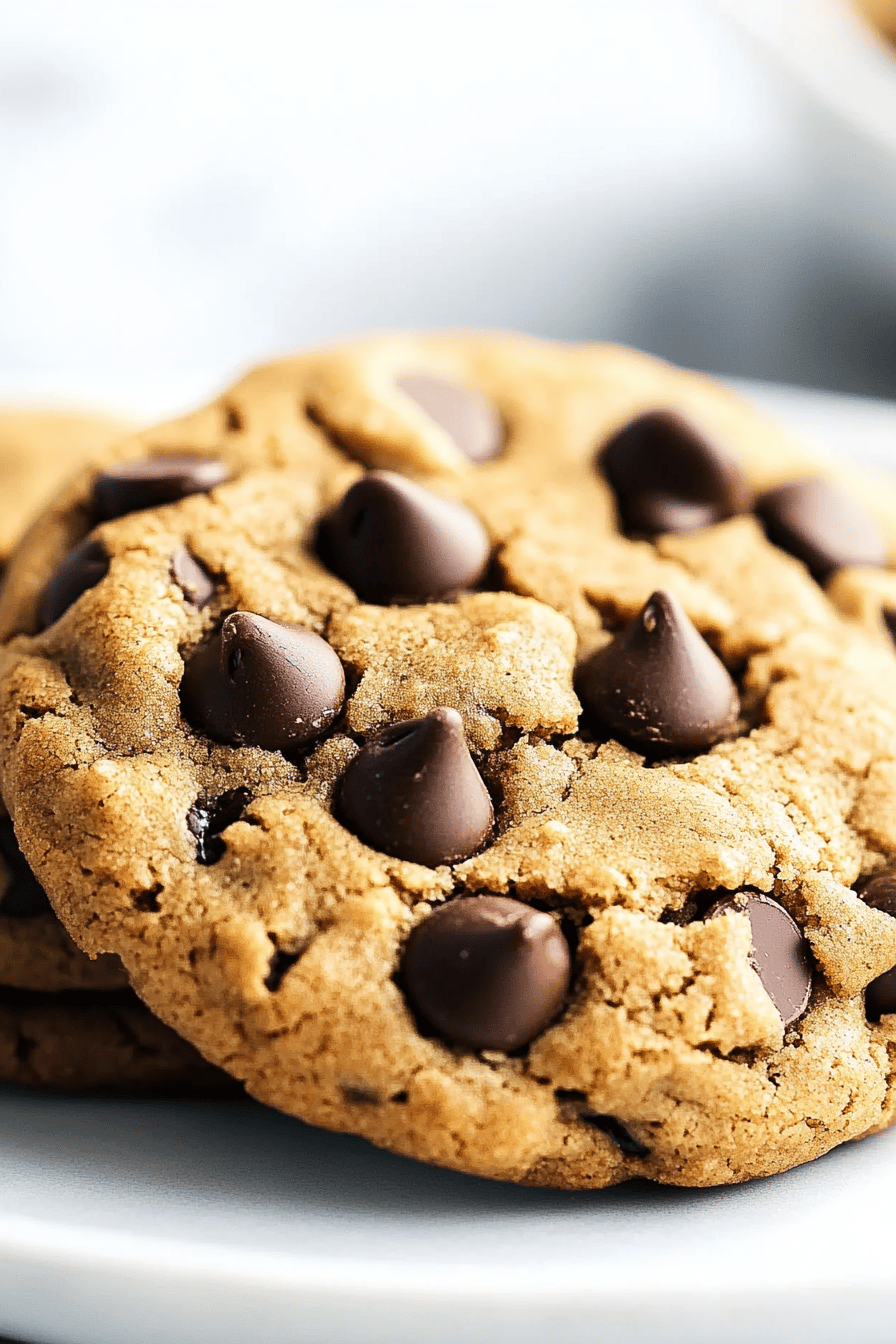 Peanut Butter Chocolate Chip Cookies ingredients organized and measured on kitchen counter