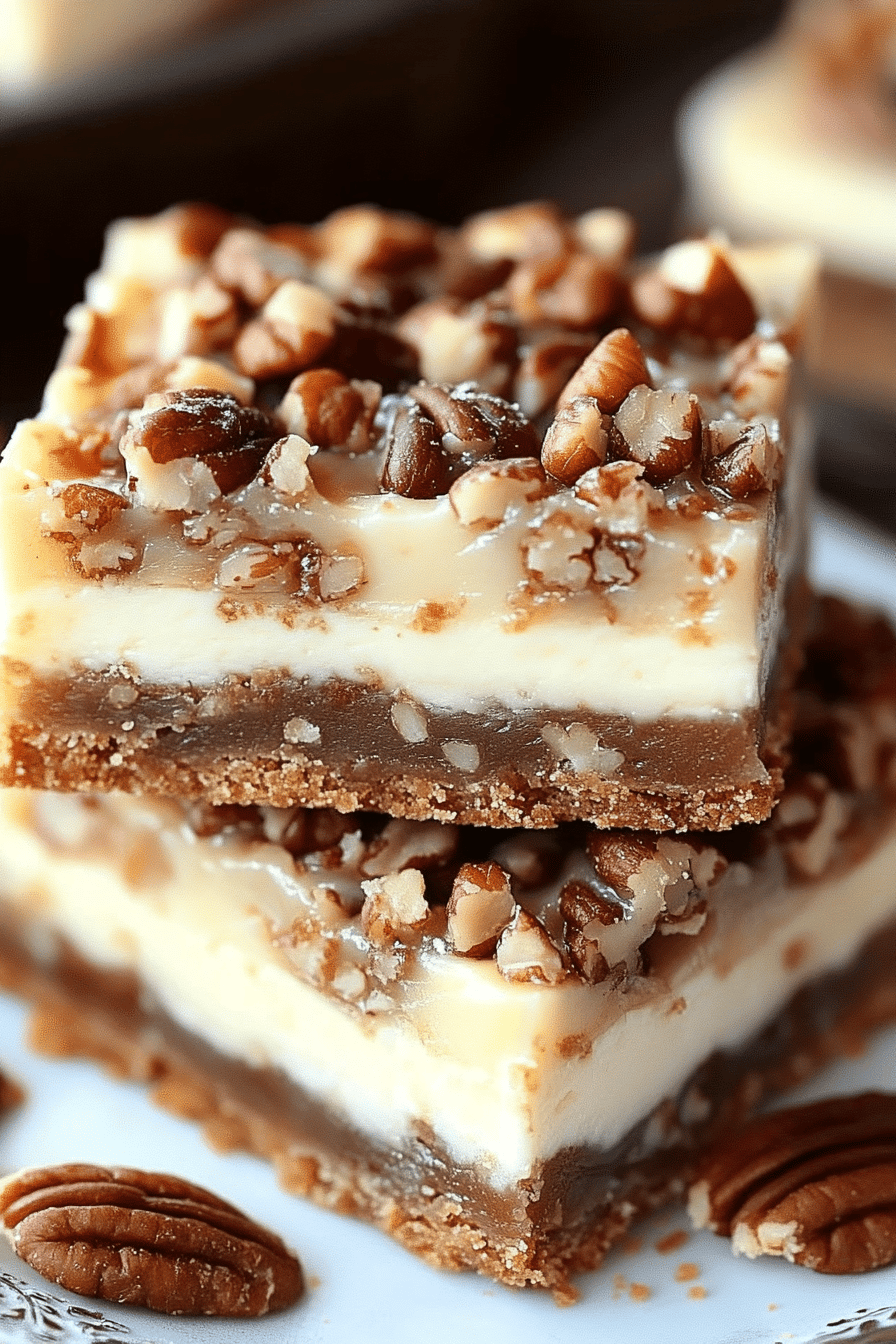 Pecan Pie Cheesecake Bars ingredients organized and measured on kitchen counter