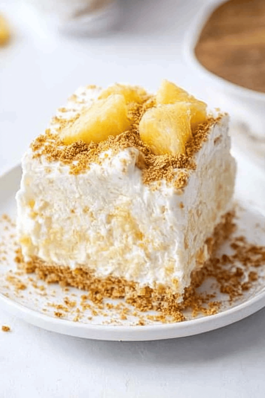 Pineapple Dream Dessert final dish beautifully presented and ready to serve