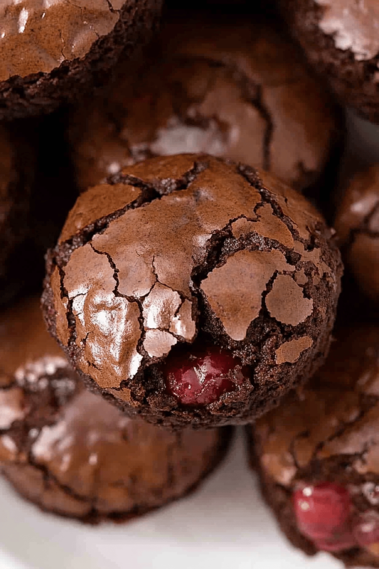Raspberry Brownie Bites