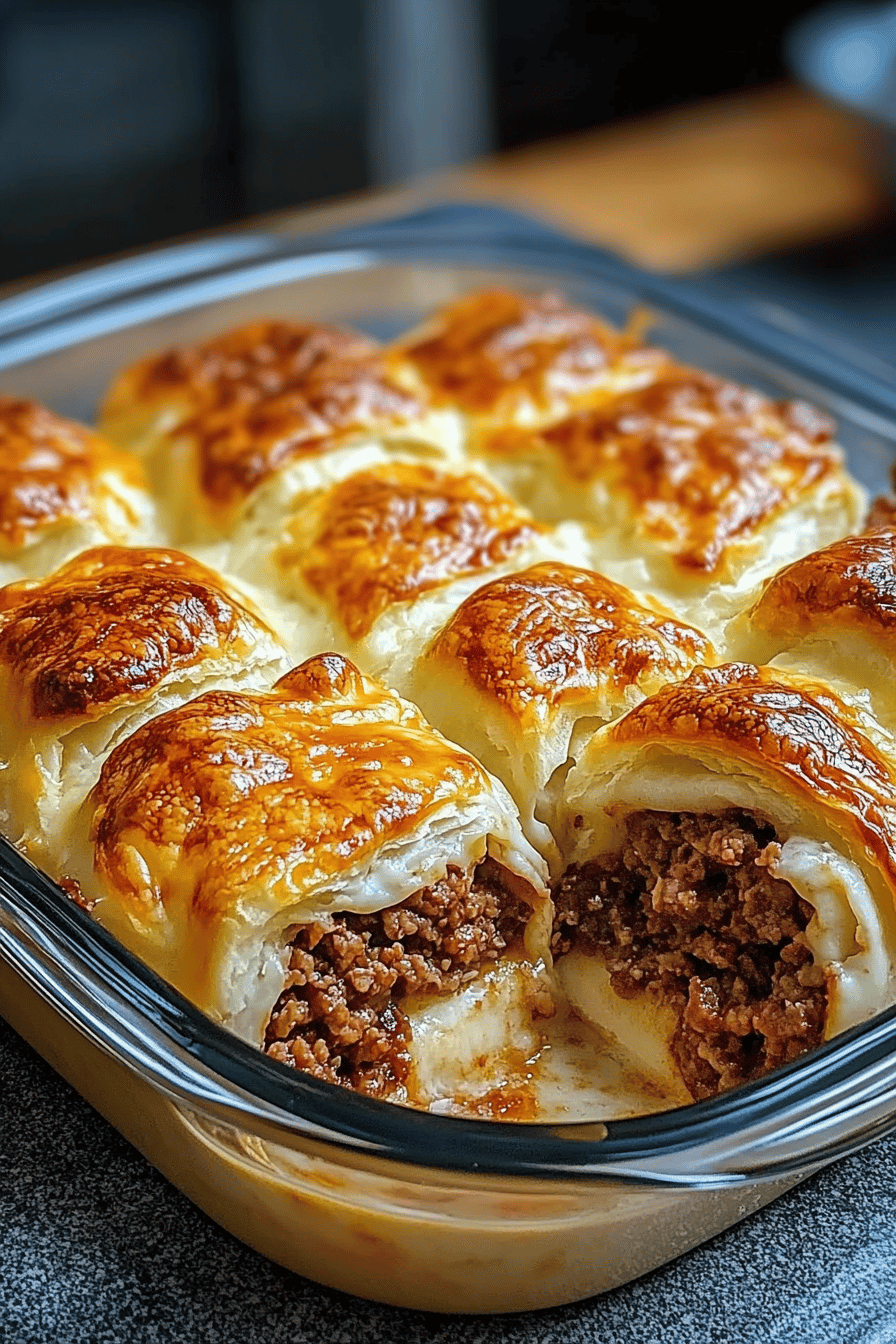 Runza Casserole final dish beautifully presented and ready to serve
