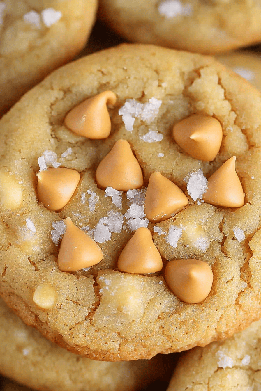 Salted Butterscotch Cookies final dish beautifully presented and ready to serve