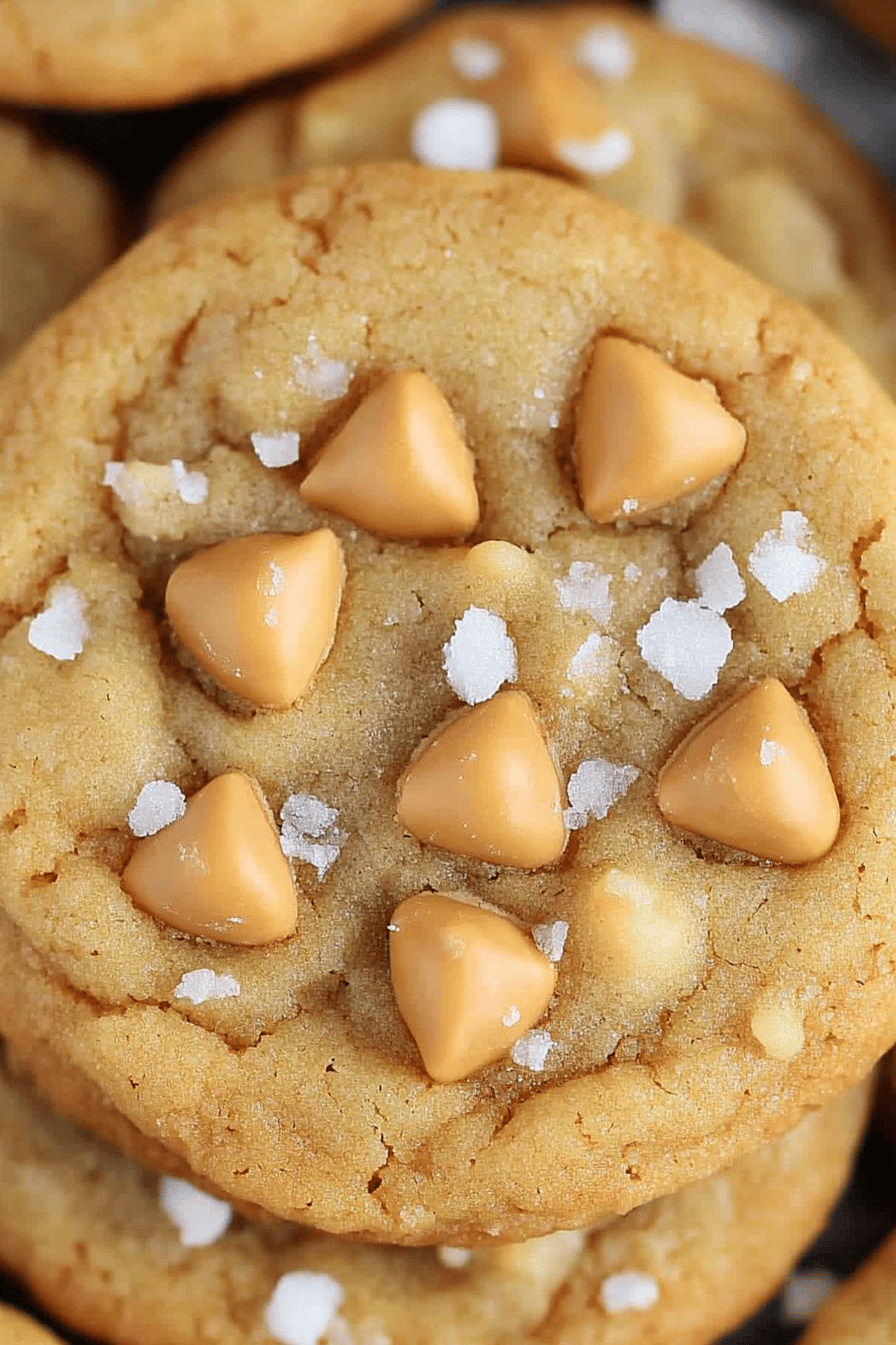 Salted Butterscotch Cookies ingredients organized and measured on kitchen counter